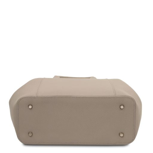 tulipan-leather-handbag-tl141727 - Light Taupe - kuva 4