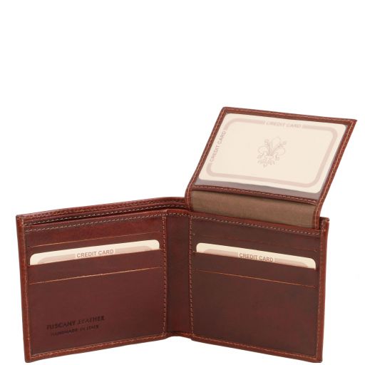 exclusive-3-fold-leather-wallet-for-men-tl141353 - Ruskea - kuva 2