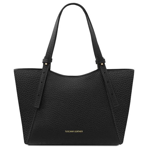 libra-leather-shoulder-bag-tl142580 - Musta