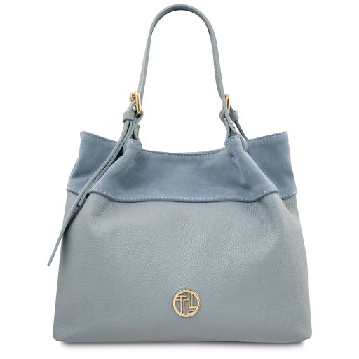 diade-soft-leather-shopping-bag-tl142587 - Vaaleansininen