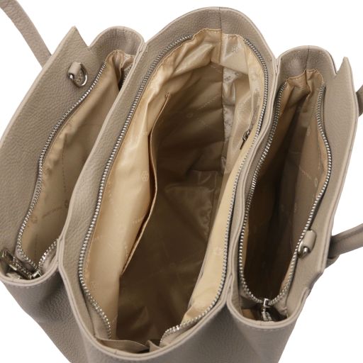tulipan-leather-handbag-tl141727 - Light Taupe - kuva 5