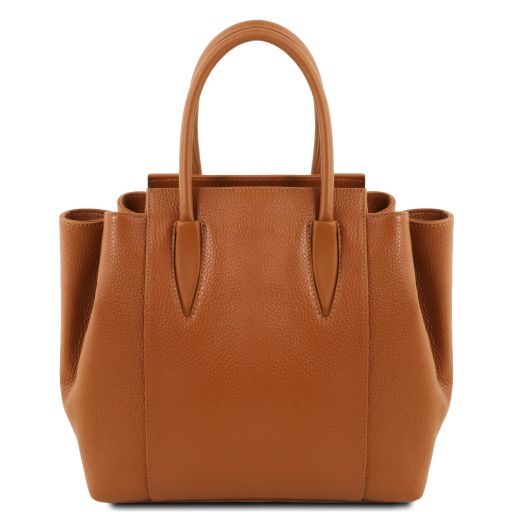 tulipan-leather-handbag-tl141727 - Konjakki - kuva 3