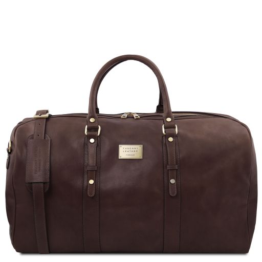 francoforte-exclusive-leather-weekender-travel-bag-tl142338 - Tummanruskea