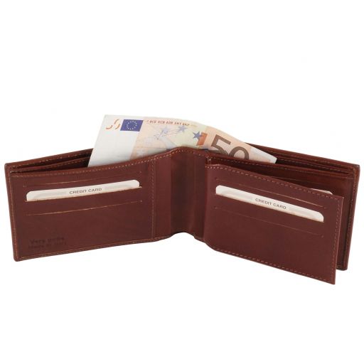 exclusive-3-fold-leather-wallet-for-men-tl140817 - Ruskea - kuva 3
