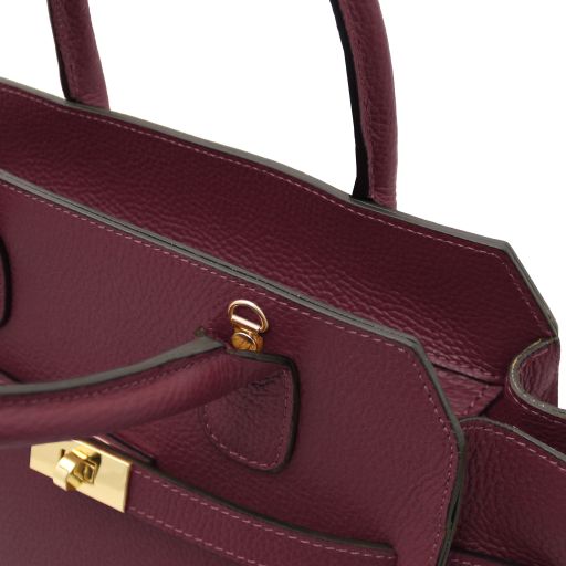 origami-leather-tote-tl142507 - Viininpunainen - kuva 6