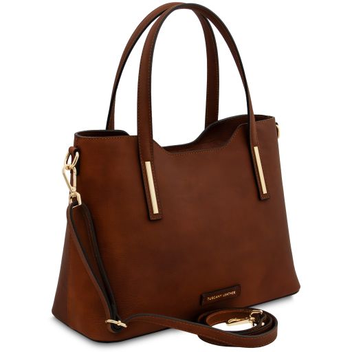 olimpia-leather-tote-tl142561 - Ruskea - kuva 2