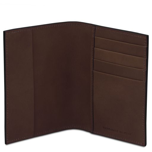 leather-passport-cover-tl142605 - Tummanruskea - kuva 2