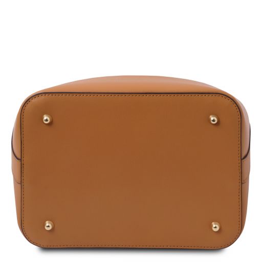 vittoria-leather-bucket-bag-tl141531 - Konjakki - kuva 3