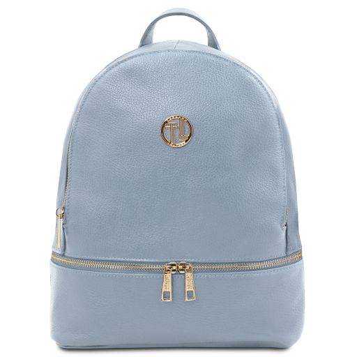 tl-bag-soft-leather-backpack-tl142280 - Vaaleansininen