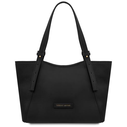 libra-leather-shoulder-bag-tl142562 - Musta