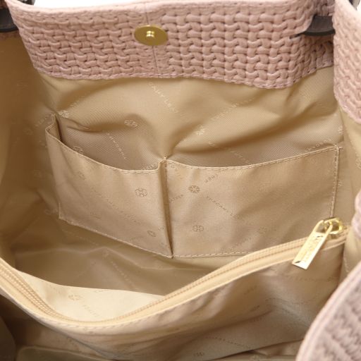 tl-keyluck-woven-printed-leather-shopping-bag-tl141573 - Nude - kuva 5