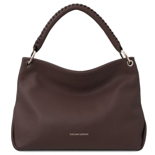 tl-bag-soft-leather-shoulder-bag-tl142087 - Chocolate
