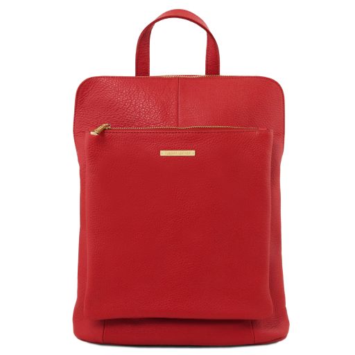 tl-bag-soft-leather-backpack-for-women-tl141682 - Lipstick Red