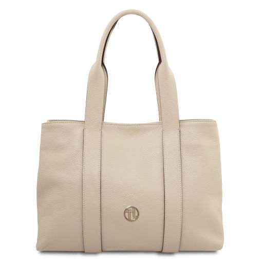 callie-soft-leather-shoulder-bag-tl142415 - Beige