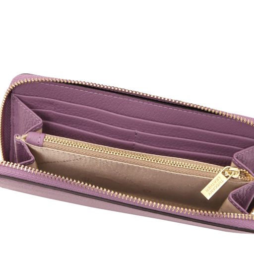 financier-exclusive-zip-around-leather-wallet-tl142485 - Lilac - kuva 5