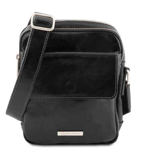 larry-leather-crossbody-bag-tl141915 - Musta