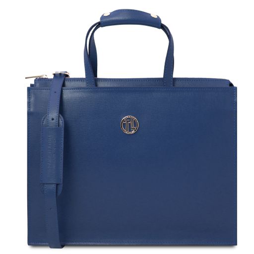 palermo-saffiano-leather-briefcase-3-compartments-for-women-tl141369 - Tummansininen