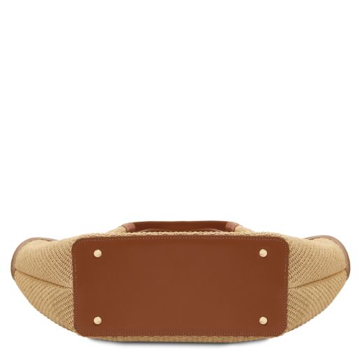 soleil-raffia-shopping-bag-tl142567 - Konjakki - kuva 6
