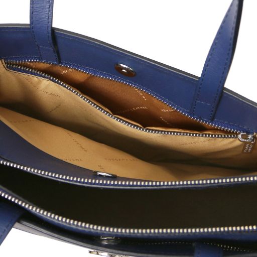 palermo-saffiano-leather-briefcase-3-compartments-for-women-tl141369 - Tummansininen - kuva 8
