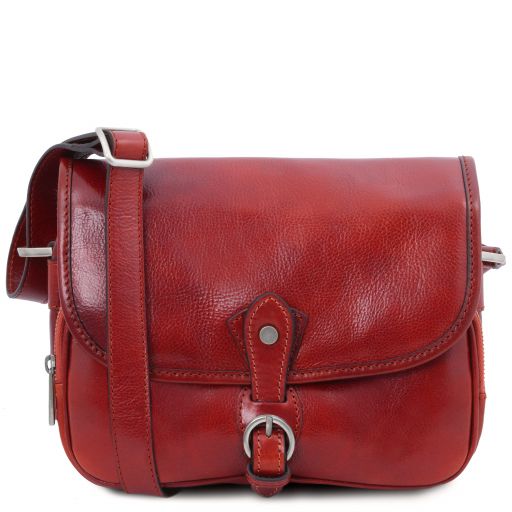 alessia-leather-shoulder-bag-tl142020 - Punainen