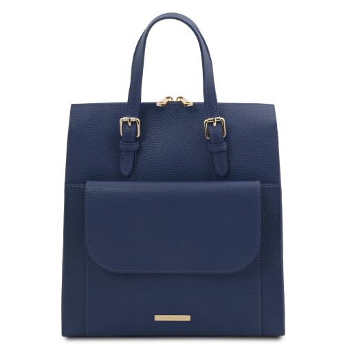 tl-bag-leather-backpack-for-women-tl142211 - Tummansininen