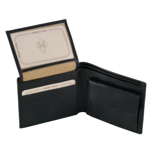 exclusive-3-fold-leather-wallet-for-men-with-coin-pocket-tl141377 - Hunaja - kuva 3