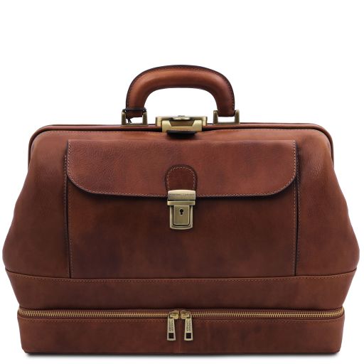 giotto-exclusive-double-bottom-leather-doctor-bag-tl142344 - Ruskea