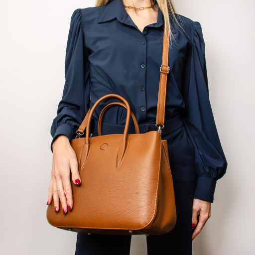 camelia-leather-handbag-tl141728 - Lipstick Red - kuva 7