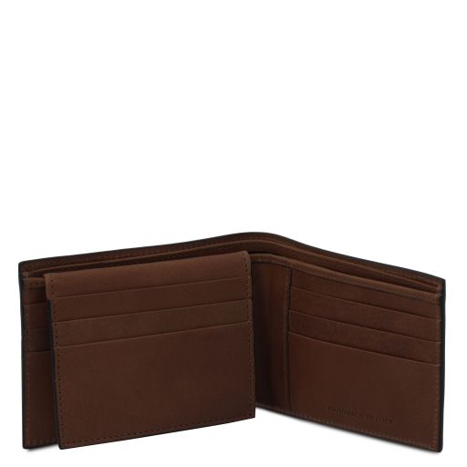 exclusive-3-fold-leather-wallet-for-men-tl142589 - Tummanruskea - kuva 2