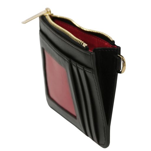 leather-card-holder-with-handle-tl142544 - Musta - kuva 4