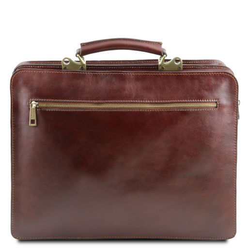 venezia-leather-briefcase-2-compartments-tl141268 - Ruskea - kuva 3