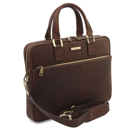 ferrara-leather-laptop-briefcase-tl142620 - Tummanruskea - kuva 2
