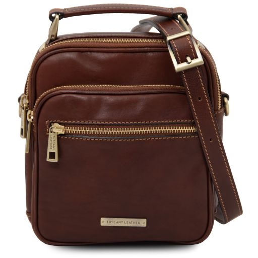 paul-leather-crossbody-bag-tl142457 - Ruskea