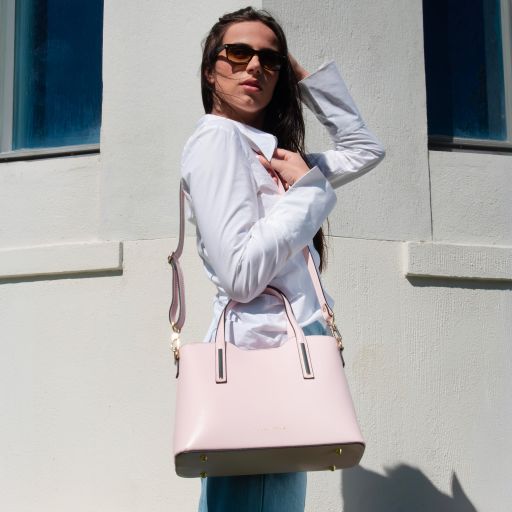 olimpia-leather-tote-small-size-tl141521 - Limenvihreä - kuva 8