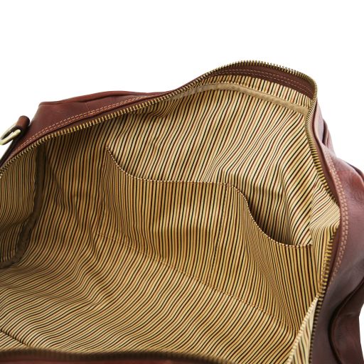 lisbona-travel-leather-duffle-bag-small-size-tl141658 - Musta - kuva 7