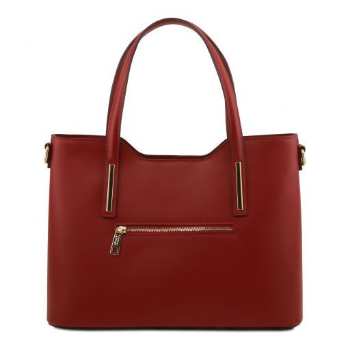 olimpia-leather-tote-tl141412 - Punainen - kuva 3