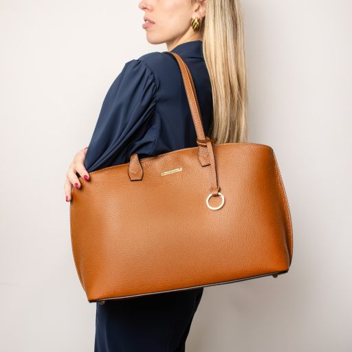 tl-bag-leather-shopping-bag-tl141828 - Konjakki - kuva 7