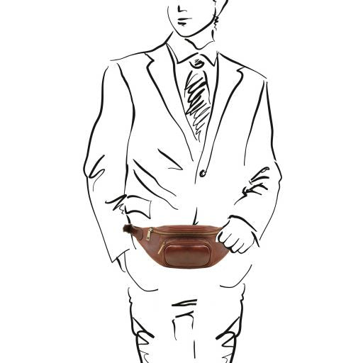 leather-fanny-pack-tl141797 - Tummanruskea - kuva 4