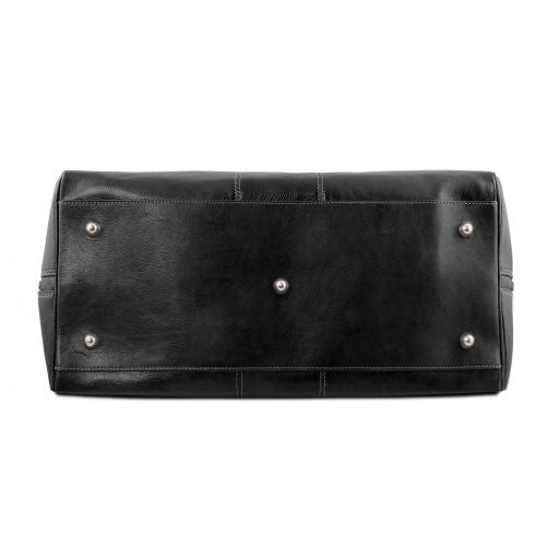 lisbona-travel-leather-duffle-bag-small-size-tl141658 - Musta - kuva 4
