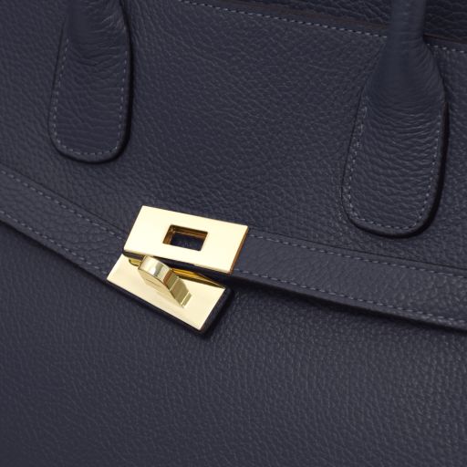 origami-leather-tote-tl142507 - Tummansininen - kuva 5