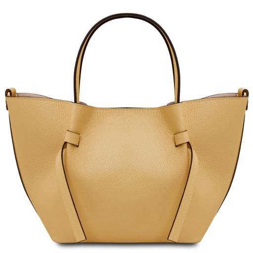 legame-leather-handbag-small-size-tl142482 - Pastellinkeltainen - kuva 3