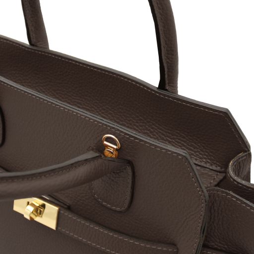 origami-leather-tote-tl142507 - Chocolate - kuva 6