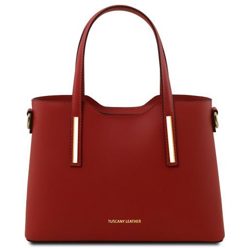 olimpia-leather-tote-small-size-tl141521 - Punainen