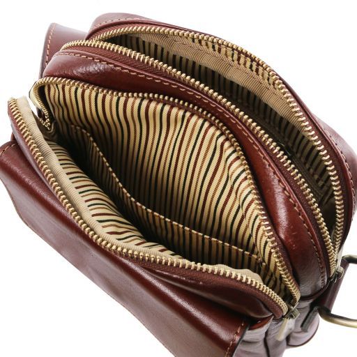 larry-leather-crossbody-bag-tl141915 - Ruskea - kuva 5