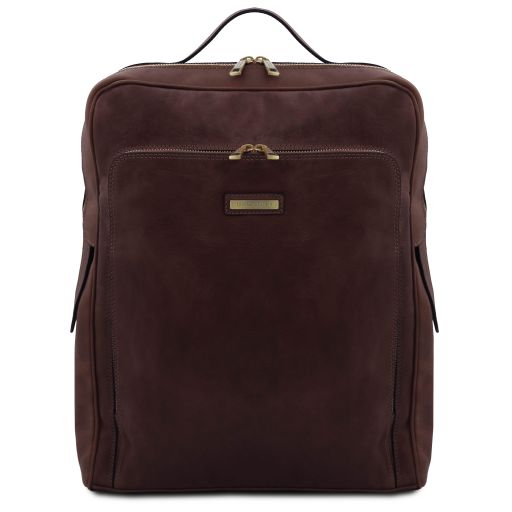 bangkok-leather-laptop-backpack-large-size-tl142336 - Tummanruskea