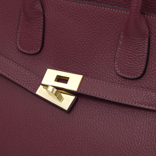 origami-leather-tote-tl142507 - Viininpunainen - kuva 5