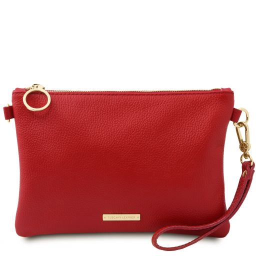 tl-bag-soft-leather-clutch-tl142029 - Lipstick Red