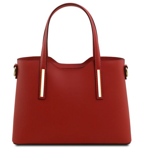 olimpia-leather-tote-small-size-tl141521 - Punainen - kuva 3