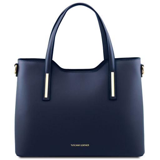 olimpia-leather-tote-tl141412 - Tummansininen
