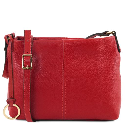 tl-bag-soft-leather-shoulder-bag-tl141720 - Lipstick Red